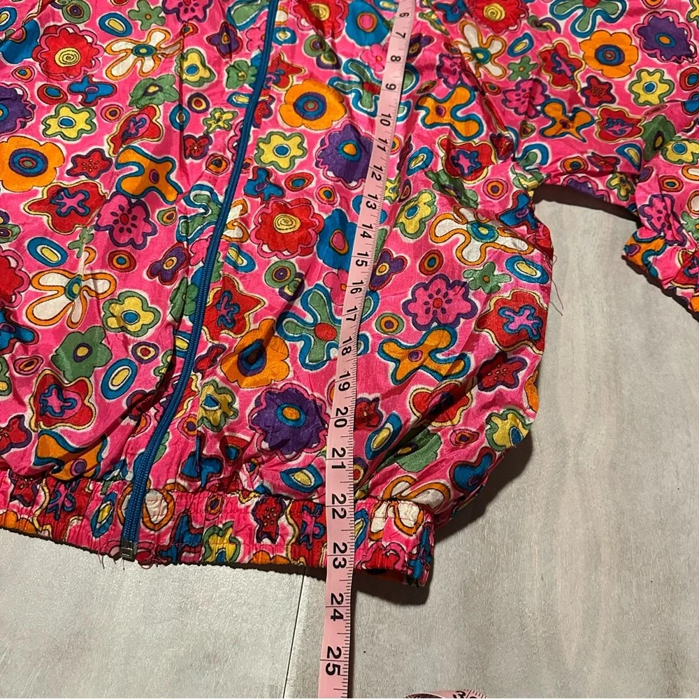 Vintage Colorful Floral Windbreaker - Picture 6 of 8